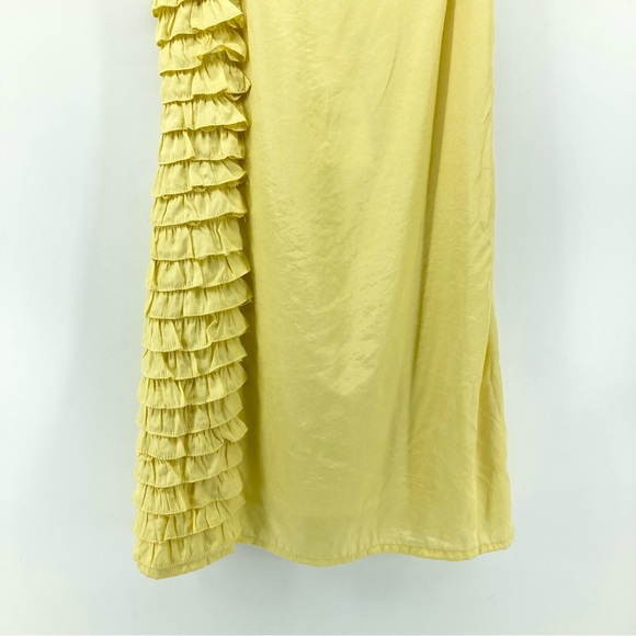 Esley Yellow Ruffle Side Sundress - Picture 5 of 9
